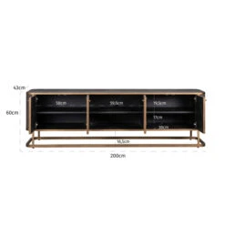 Tv-meubel Slangenleer Met Goud -BePureHome Verkoop 7536 5
