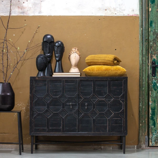 BePureHome Vintage Dressoir Zwart Hout 1 BePureHome Vintage Dressoir Zwart Hout