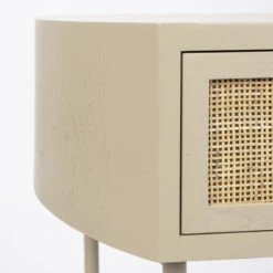 Beige Nachtkastje Met Rotan Lade -BePureHome Verkoop beige nachtkastje met rotan lade amaya bodio 03