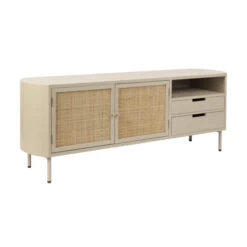 BePureHome Verkoop -BePureHome Verkoop beige tv meubel met rotan amaya bodio 02