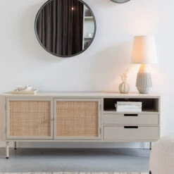 Beige Tv-meubel Met Rotan -BePureHome Verkoop beige tv meubel met rotan amaya bodio 06