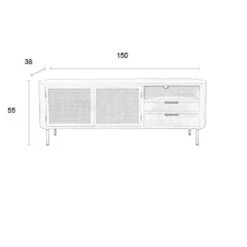 Beige Tv-meubel Met Rotan -BePureHome Verkoop beige tv meubel met rotan amaya bodio 07