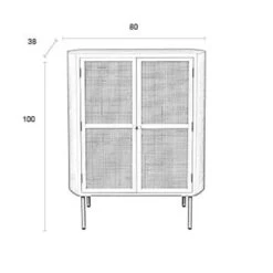 Beige Wandkast Met Rotan Deuren -BePureHome Verkoop beige wandkast met rotan deuren amaya bodio 08