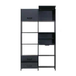 BePureHome Moderne Vakkenkast Mat Zwart 11 BePureHome Moderne Vakkenkast Mat Zwart -BePureHome Verkoop bepure legacy moderne vakkenkast mat zwart 03