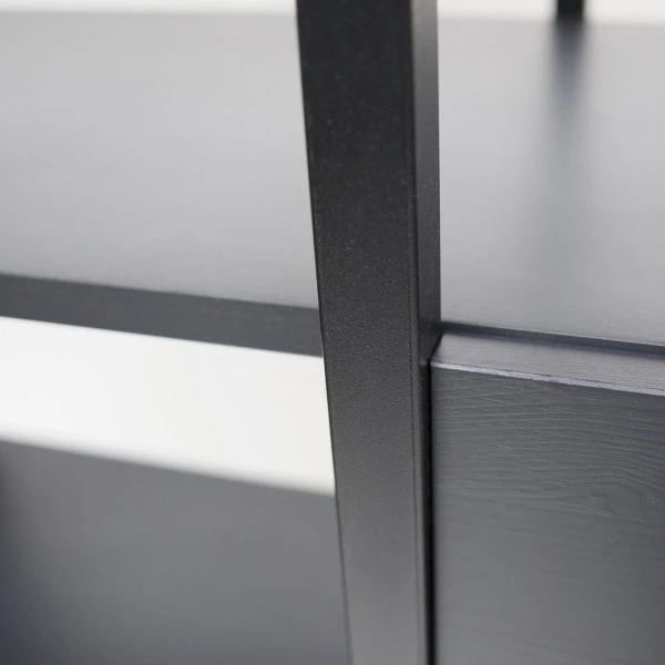 BePureHome Moderne Vakkenkast Mat Zwart 8 BePureHome Moderne Vakkenkast Mat Zwart - Afbeelding 8