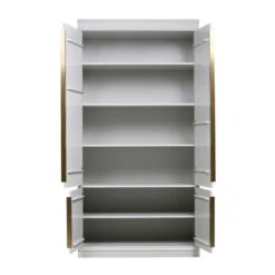 BePureHome Opbergkast Met Lambrisering -BePureHome Verkoop bepure organize witte bergkast met legplanken 04 2