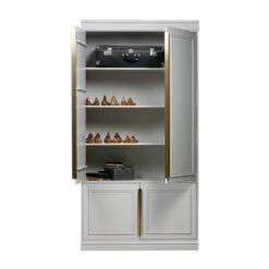 BePureHome Opbergkast Met Lambrisering -BePureHome Verkoop bepure organize witte bergkast met legplanken 06 1