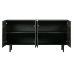 BePureHome Zwart Dressoir Houtsnijwerk -BePureHome Verkoop bepurehome counter zwart dressoir houtsnijwerk 01
