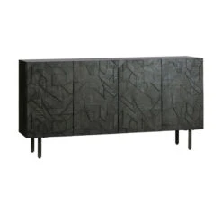 BePureHome Zwart Dressoir Houtsnijwerk -BePureHome Verkoop bepurehome counter zwart dressoir houtsnijwerk 03