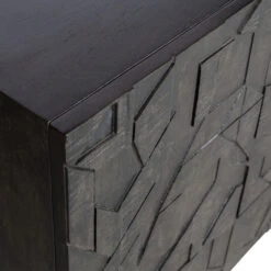 BePureHome Zwart Dressoir Houtsnijwerk -BePureHome Verkoop bepurehome counter zwart dressoir houtsnijwerk 07