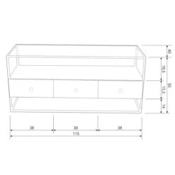 BePureHome Gouden Tv-meubel Met Glas -BePureHome Verkoop bepurehome depart gouden tv meubel met glas 08