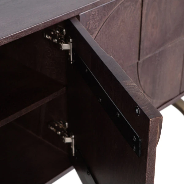 BePureHome Dressoir Mangohout Walnoot 6 BePureHome Dressoir Mangohout Walnoot - Afbeelding 6