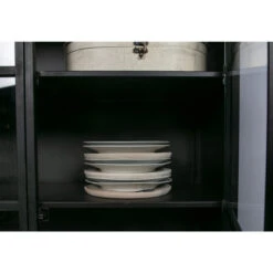 BePureHome Zwarte Vitrinekast Van Metaal -BePureHome Verkoop bepurehome exhibit zwarte vitrinekast van metaal 6