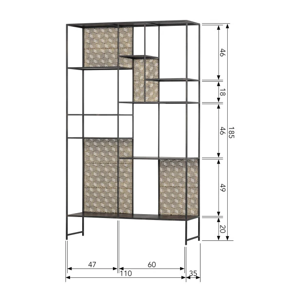 BePureHome Speelse Vakkenkast 8 BePureHome Speelse Vakkenkast - Afbeelding 8