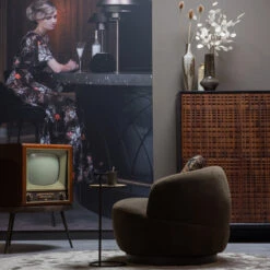 BePureHome Wandkast Walnoot Met Zwart -BePureHome Verkoop bepurehome nuts houten wandkast walnoot zwart 800292 w lumz