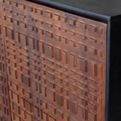 BePureHome Wandkast Walnoot Met Zwart -BePureHome Verkoop bepurehome nuts houten wandkast walnoot zwart 07