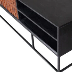 BePureHome Tv-meubel Zwart Met Walnoot -BePureHome Verkoop bepurehome nuts zwart tv meubel walnoot zwart 03