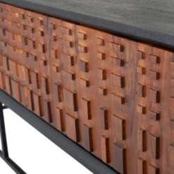 BePureHome Tv-meubel Zwart Met Walnoot -BePureHome Verkoop bepurehome nuts zwart tv meubel walnoot zwart 04