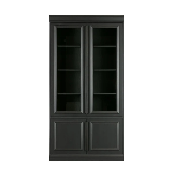 BePureHome Vitrinekast Mat Zwart 1 BePureHome Vitrinekast Mat Zwart