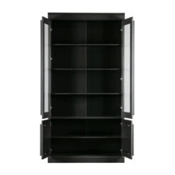 BePureHome Vitrinekast Mat Zwart 14 BePureHome Vitrinekast Mat Zwart -BePureHome Verkoop bepurehome organize vitrinekast mat zwart 03
