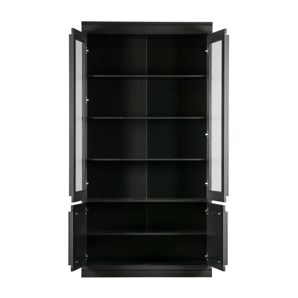 BePureHome Vitrinekast Mat Zwart 7 BePureHome Vitrinekast Mat Zwart - Afbeelding 7
