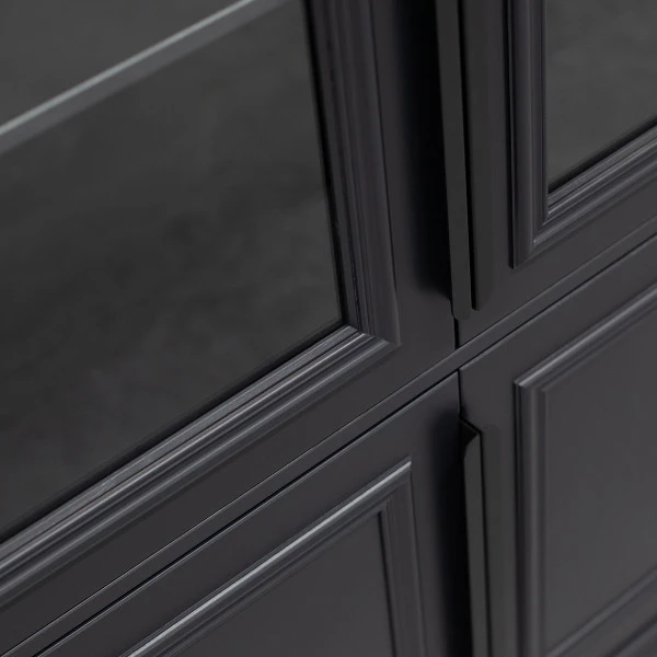 BePureHome Vitrinekast Mat Zwart 6 BePureHome Vitrinekast Mat Zwart - Afbeelding 6