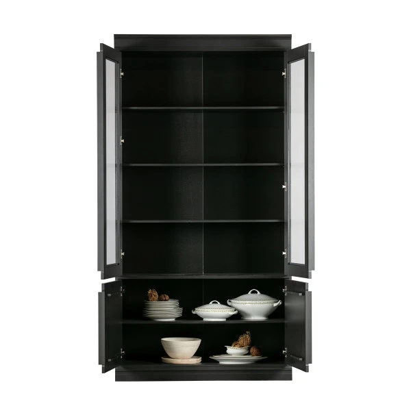 BePureHome Vitrinekast Mat Zwart 4 BePureHome Vitrinekast Mat Zwart - Afbeelding 4