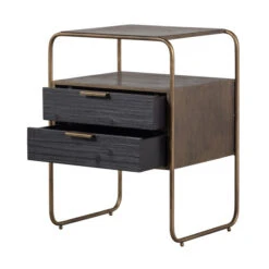 BePureHome Nachtkastje Met 2 Lades -BePureHome Verkoop bepurehome polite nachtkastje met 2 lades 05