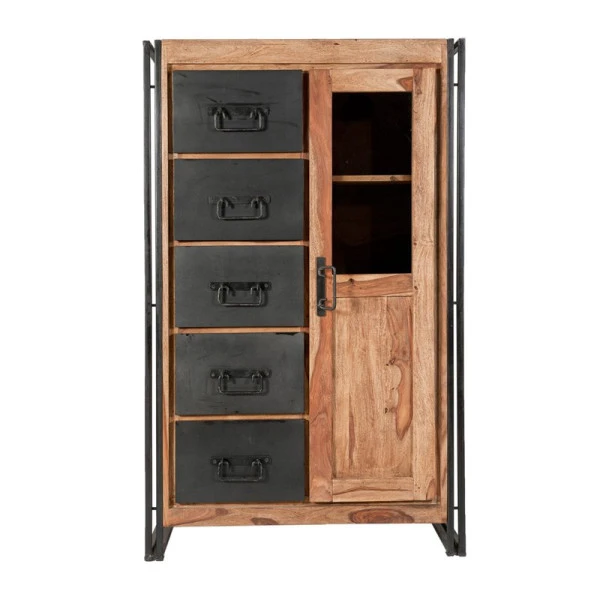 Wandkast Sheesham Hout 1 Wandkast Sheesham Hout