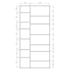 Design Boekenkast 108 Cm Breed -BePureHome Verkoop boekenkast tundo emilia 108b afmetingen 800x800 1