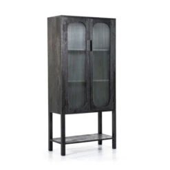 Zwarte Kast Met Ribbelglas -BePureHome Verkoop by boo eden zwarte kast met ribbelglas 03