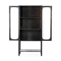 Zwarte Kast Met Ribbelglas -BePureHome Verkoop by boo eden zwarte kast met ribbelglas 04