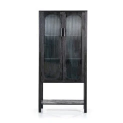 Zwarte Kast Met Ribbelglas -BePureHome Verkoop by boo eden zwarte kast met ribbelglas 05