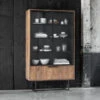 Teakhouten Vitrinekast 220x120 Cm