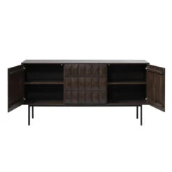 Dressoir Kast Donkerbruin -BePureHome Verkoop dressoir kast donkerbruin bodio curb 04