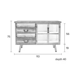 Dressoir Hout En Metaal -BePureHome Verkoop dressoir metaal en hout damian lumz home 10