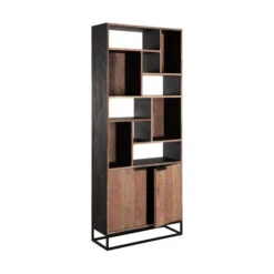 Hoge Vakkenkast Teakhout -BePureHome Verkoop dtp home cosmo hoge vakkenkast teakhout 05