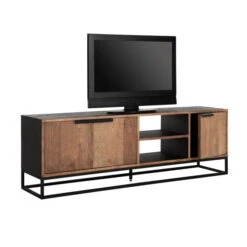 Tv-meubel Zwart Teak -BePureHome Verkoop dtp home cosmo houten tv meubel 03