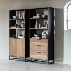 Teak Boekenkast Met Lades 12 Teak Boekenkast Met Lades -BePureHome Verkoop dtp home cosmo teak boekenkast met lades 06