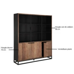 Vitrinekast No.2 Medium -BePureHome Verkoop dtp home cosmo vitrinekast groot 05