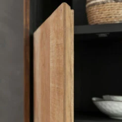 Hoge Teak Kast Met Vakken -BePureHome Verkoop dtp home metropole hoge teak kast met vakken 06