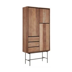 Hoge Wandkast Teakhout