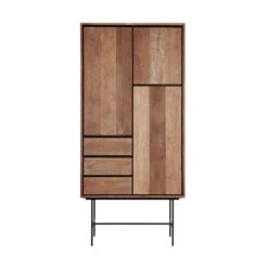 Hoge Wandkast Teakhout -BePureHome Verkoop dtp home metropole hoge wandkast teakhout 09