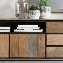 Hoog Dressoir Teak Hout 200 Cm 14 Hoog Dressoir Teak Hout 200 Cm -BePureHome Verkoop dtp home metropole hoog dressoir van teak 200 cm 03