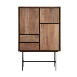 Moderne Wandkast Teakhout -BePureHome Verkoop dtp home metropole moderne wandkast teakhout 02