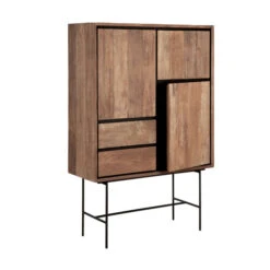 Moderne Wandkast Teakhout -BePureHome Verkoop dtp home metropole moderne wandkast teakhout 03