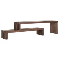 Tv-meubel Uitschuifbaar Hout -BePureHome Verkoop dtp home timber verstelbaar tv meubel teakhout 02