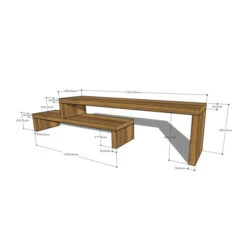 Tv-meubel Uitschuifbaar Hout -BePureHome Verkoop dtp home timber verstelbaar tv meubel teakhout 03