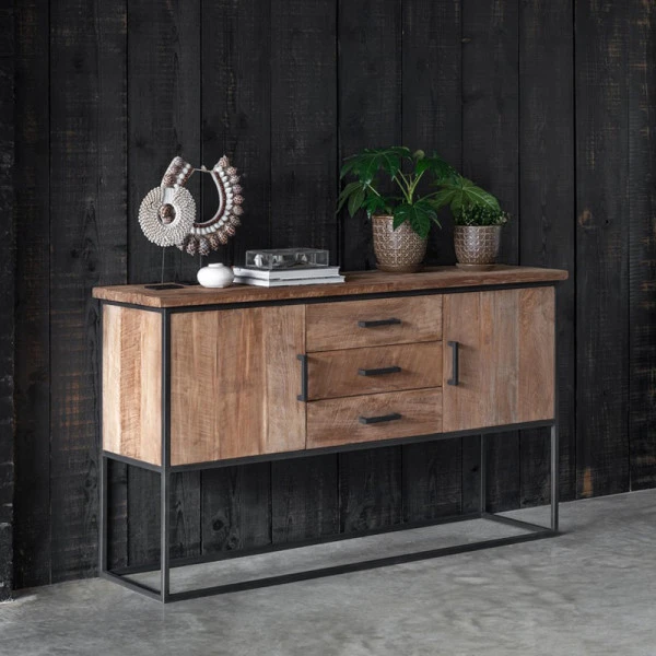 Teak Dressoir Industrieel Design 2 Teak Dressoir Industrieel Design - Afbeelding 2