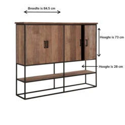 Bergkast Teakhout Large -BePureHome Verkoop dtp home timeless wandkast beam groot 03 1